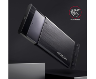 AXAGON EE25-A6C Bezśrubowa aluminiowa obudowa zewnętrzna USB-C 3.2 Gen 1 - SATA 6G dla 2.5" SSD/HDD - 1353410 - zdjęcie 7